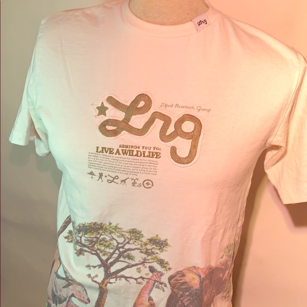 LRG size small men’s jungle t-shirt